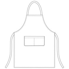 Egochef Kuhinjski predpasnik / 90x70cm / siv mix / 2kos