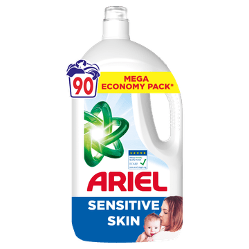 Ariel Sensitive gel za pranje, 90 pranj