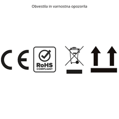 VonHaus Nastavljiva Sit&Stand delovna miza črna