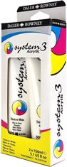 Daler Rowney Akrilna barva System3, set 2x150 ml, Titanium White