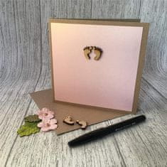Rayher.	 Kuverte+Vizitke, Set 50, 13 x 13 cm, Kraft barve