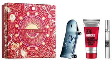 Carolina Herrera 212 Heroes - EDT 90 ml + gel za prhanje 100 ml + EDT 10 ml