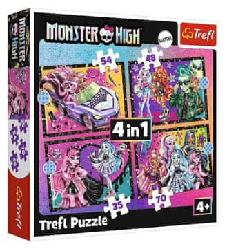 Trefl Monster High Puzzle: Elektrifying Day 4v1 (35, 48, 54, 70 kosov)