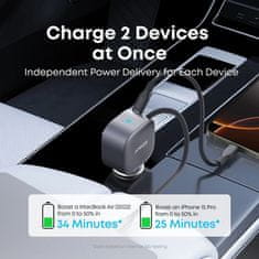Anker Nano avtopolnilec 75W z vgrajenim kablom