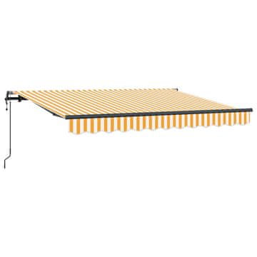 Vidaxl Retraktilna tenda Rumena 300 x 200 cm blago