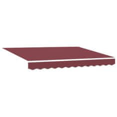 Vidaxl Ročna tenda 3 x 2 m Burgundija 100% poliester