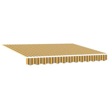 Vidaxl Retraktilna tenda z LED lučmi večbarvno 350 x 250 cm blago