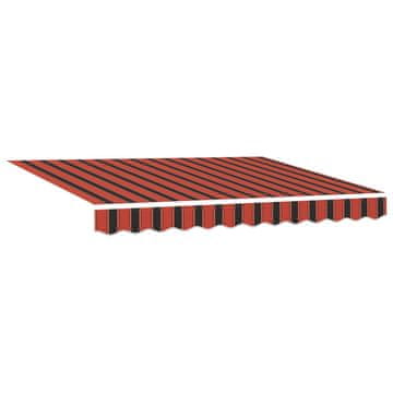 Vidaxl Vlečna tenda Oranžna in Rjava 300 x 250 x 165 cm