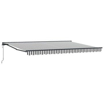 Vidaxl Okvir tende Antracitna in bela 450 × 300 cm