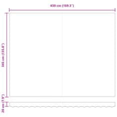 Vidaxl Tkanina za senčnik večbarvno 450 × 350 cm Poliester