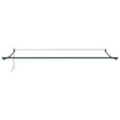 Vidaxl Vlečna tenda oranžna in rjava 350 x 250 cm Tkanina in aluminij