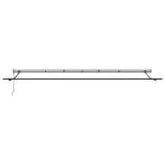 Vidaxl Vlečna tenda oranžna in rjava 600 × 300 cm Tkanina in aluminij
