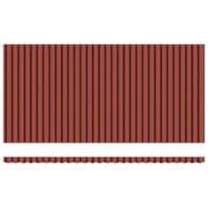 Vidaxl Vlečna tenda oranžna in rjava 600 × 300 cm Poliester