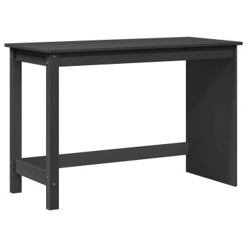 Vidaxl Miza Siva 112 x 50 x 75 cm Masivno borovo les