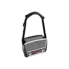 Blow Prenosni analogni radio AM/FM z Bluetoothom RA17, solarni, srebrne barve.