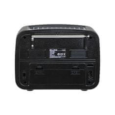 Blow Prenosni analogni radio AM/FM z Bluetoothom RA17, solarni, srebrne barve.