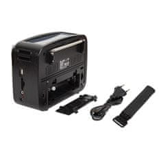 Blow Prenosni analogni radio AM/FM z Bluetoothom RA17, solarni, srebrne barve.