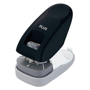 PLUS Sešivalnik brez sponk z luknjačem 2v1 - črn