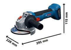 BOSCH Professional GWS 18V-8 Solo akumulatorski kotni brusilnik (06019N9001)