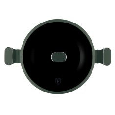 Ponev Wok s pokrovom in površino iz titana 30 cm Matte Green Collection BH-8160