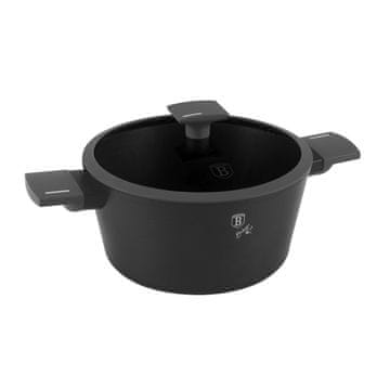 Kozarec s titanovo površino in pokrovom 24 cm Antracit Collection BH-8131