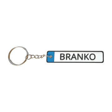 Ellipso Mini registrska tablica z imenom - BRANKO