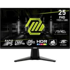 MSI MAG 255XF monitor, 63,5 cm (24,5), FHD, IPS, 300Hz, 0,5ms