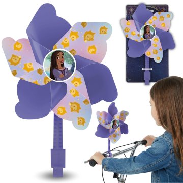 Disney DISNEY WISH Asha Ventilator za krmilo kolesa, Ventilator z ročajem za otroške skuterje