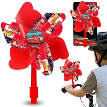 Disney DISNEY CARS Ventilator za krmilo kolesa, Ventilator z ročajem za otroške skuterje