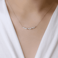 AVESTLINE Srebrna verižica Twisted s 13 moissaniti