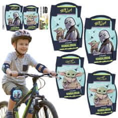 Disney STAR WARS The Mandalorian Kolenske in komolčne ščitnike za otroke za kolesa, skuterje in rolerje