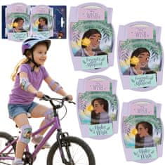 Disney DISNEY WISH Asha Kolenske in komolčne ščitnike za otroke za kolesa, skuterje in rolerje