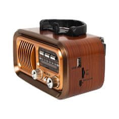 Blow Prenosni analogni radio AM/FM z Bluetoothom RA16, solarni.
