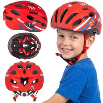 Disney DISNEY Cars Varna kolesarska čelada IN-MOLD za fante, nastavljiva 52-56 cm