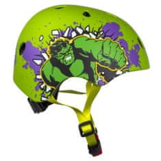 MARVEL COMICS Avengers Hulk Varna kolesarska čelada za fante, športna, nastavljiva 52-56 cm