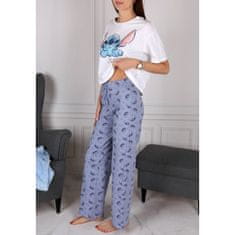 Disney DISNEY Stitch Bombažne, dvodelne ženske pižame, pižame s kratkimi rokavi, 100% bombaž