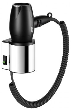 Keuco Keuco Plan sušilnik za lase KROM/ČRNA 14995010037