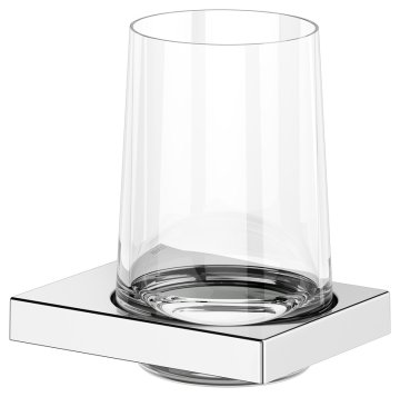Keuco Držalo za kozarec Keuco Edition 11 KROM/STEKLO 11150019000