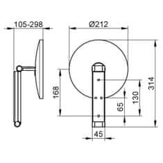 Keuco Kozmetično ogledalo Keuco ILOOK_MOVE KROMIRANO 17612010000