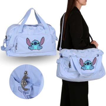 Disney Stitch Disney Športna torba, potovalna torba, turistična torba, prostorna torba 47x20x29 cm