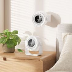 Hoco HX66 brezžični namizni ventilator, bel