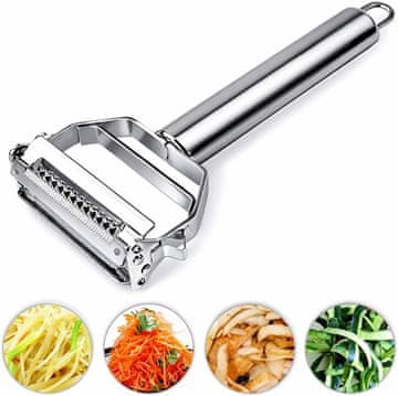 Netscroll Vrhunski lupilec in rezalnik zelenjave in sadja, odličen za izdelavo zdravih zelenjavnih rezancev ali špagetov, Vegistar