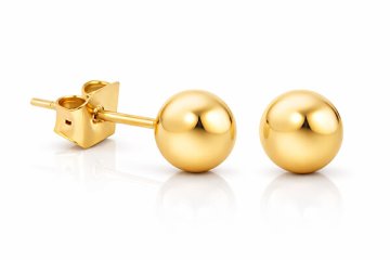 Troli Pozlačeni jekleni uhani