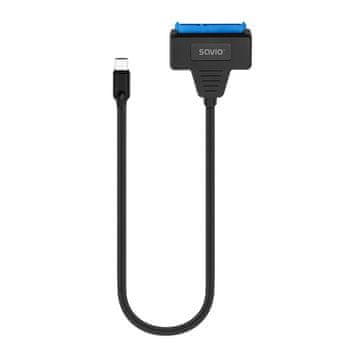 SAVIO SAVIO AK-69 adapter USB-C 3.1 Gen 1 (M) na SATA (F) za 2.5" diske