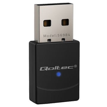 Qoltec Qoltec 569840 Wi-Fi 6 mini adapter, Bluetooth 5.4, USB, 900Mbps