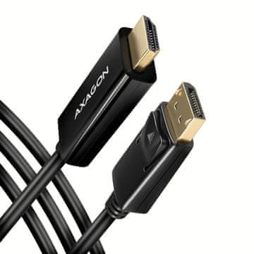 AXAGON AXAGON RVD-HI14C2 pretvornik DisplayPort v HDMI 1.4, 4K/30Hz, 1.8m