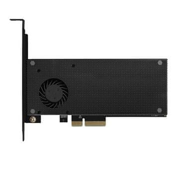 AXAGON AXAGON PCEM2-DC adapter PCIe x4, 1x M.2 NVMe + 1x M.2 SATA, hladilnik