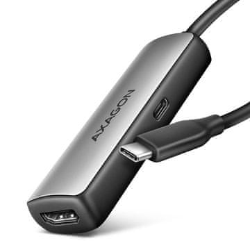 AXAGON Axagon RVC-HI8KPD USB-C na HDMI 8K/60Hz adapter, PD 100W, 16cm