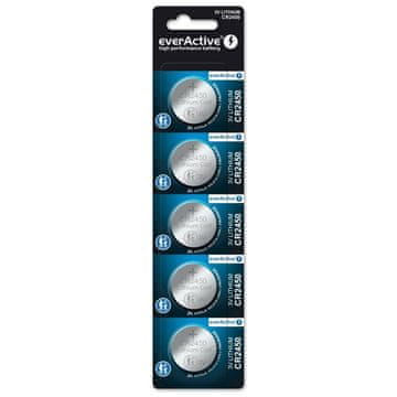 everActive everActive CR2450 litijeve baterije, gumbaste, 5 kosov