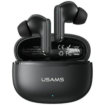 USAMS USAMS E05 TWS Bluetooth 6.0 slušalke, črne